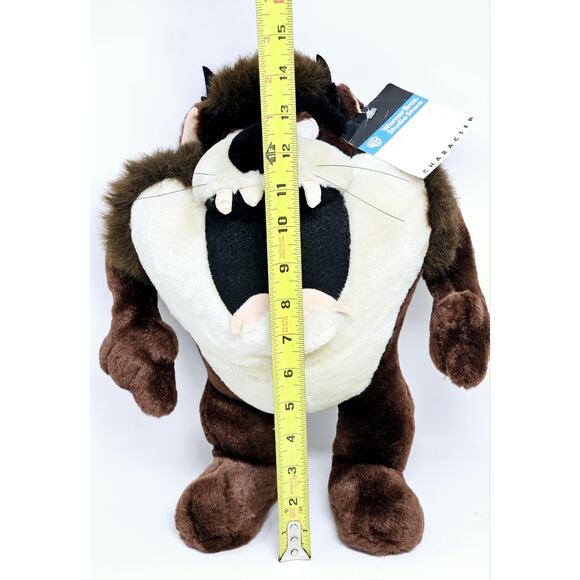 Looney Tunes Taz Warner Brothers Studio Store Tasmanian Devil Plush Tags 14” VTG - Picture 13 of 13